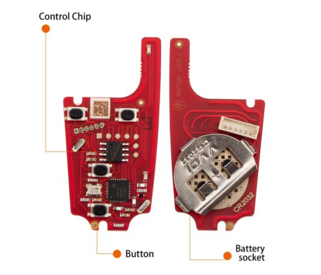 Xhorse Universal Wired Flip Remote Key GM Style 4-Button - XKBU21EN