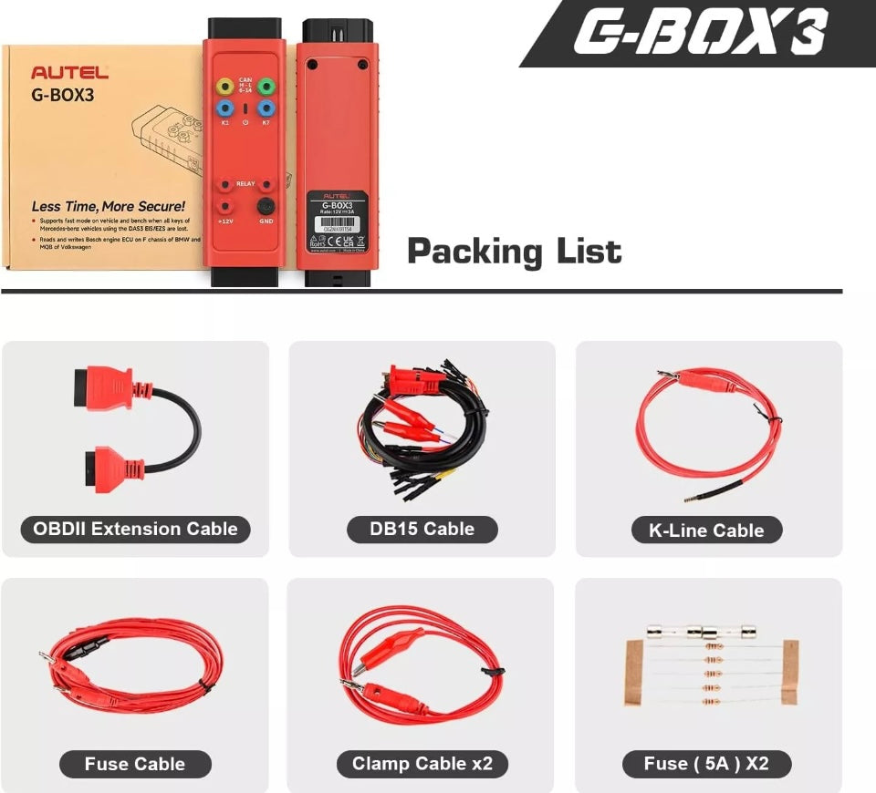 Autel G-BOX3 - Mercedes Benz & BMW Programming Adapter For Autel Key Programmer IM508 / IM608PRO / IM508S / IM608PROII