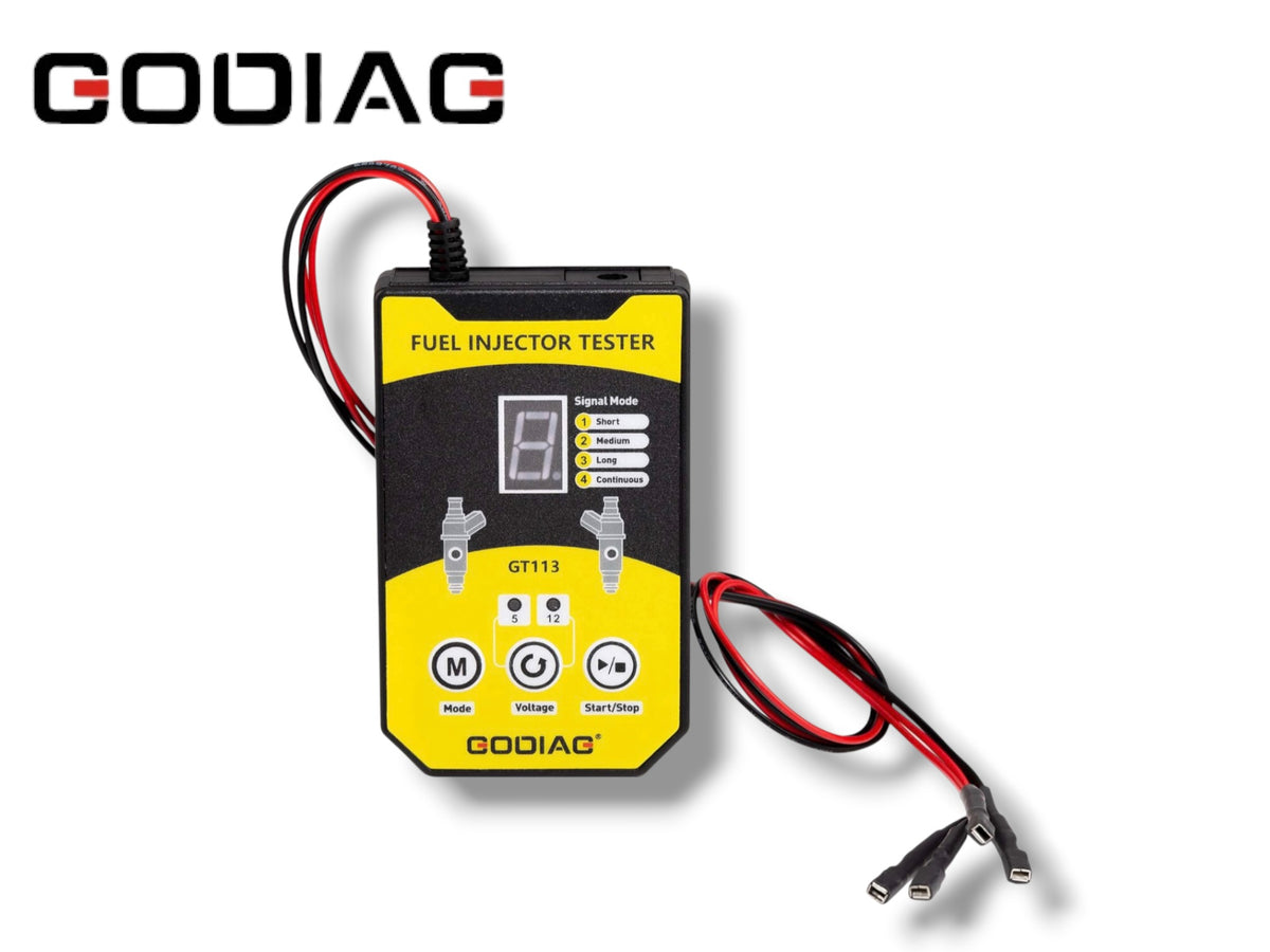 Godiag - GT113 Universal Fuel Injector Tester Cleaner Kit 6 Adapters