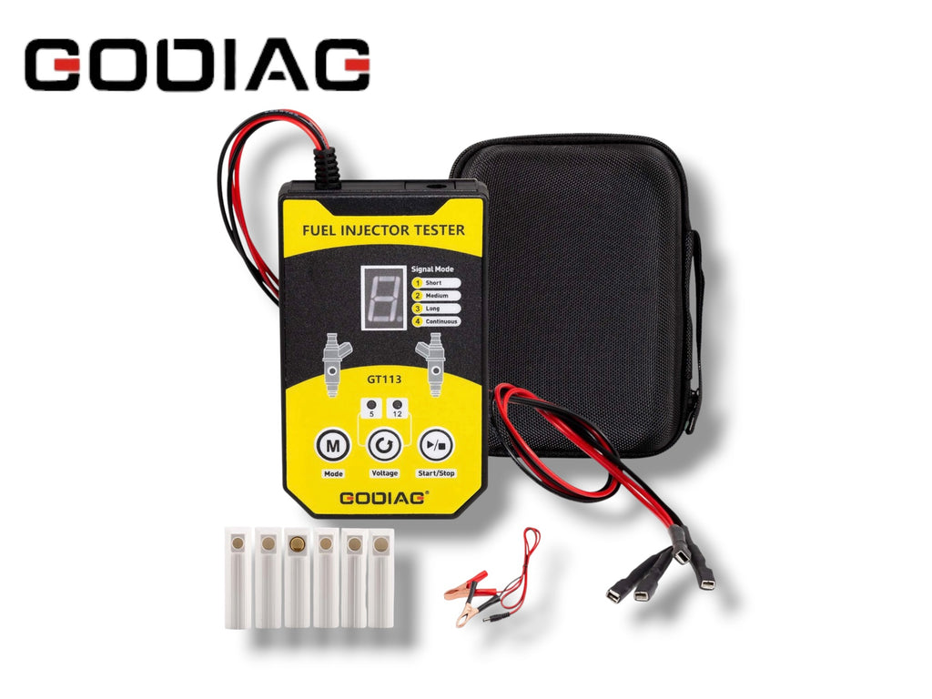 Godiag - GT113 Universal Fuel Injector Tester Cleaner Kit 6 Adapters