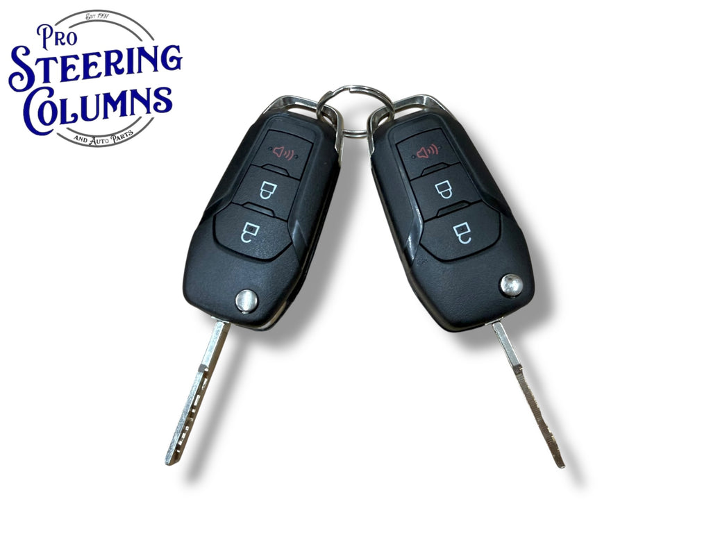 15-20 Ford F-Series Ignition & Door Lock Cylinder Set With 2 Flip Keys 3-Button (OEM)