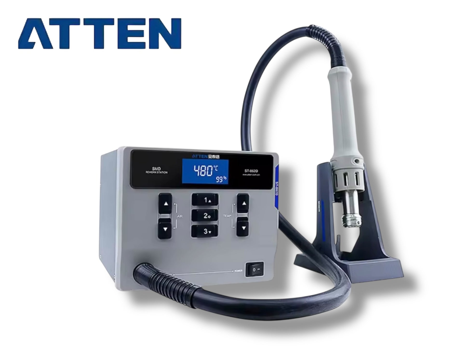 Atten ST-862D 110V / 1000W Hot Air Gun Digital Display Rework Station