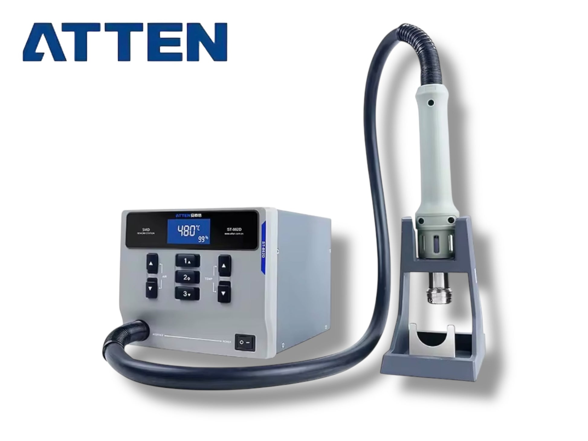 Atten ST-862D 110V / 1000W Hot Air Gun Digital Display Rework Station