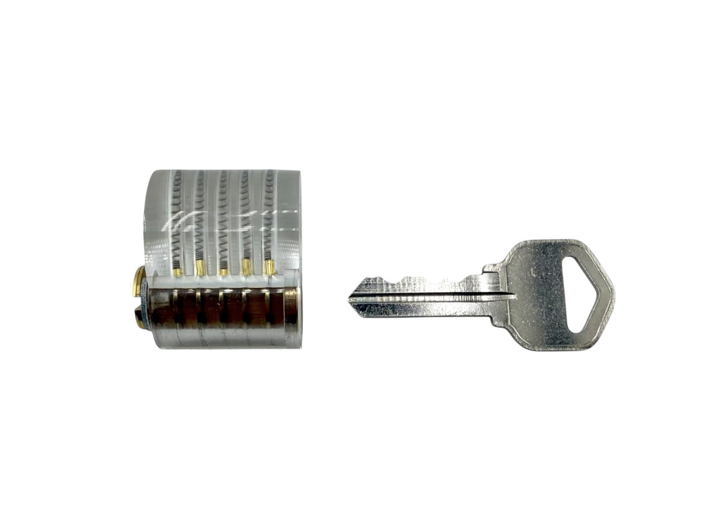 Transparent Kwikset KW1 Practice Lock (5-Pin)