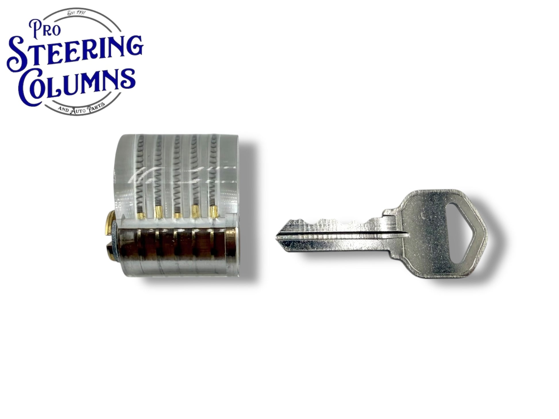 Transparent Kwikset KW1 Practice Lock (5-Pin)