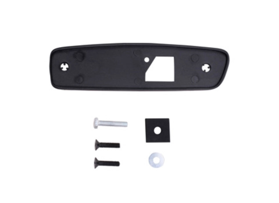 92-96 Ford Bronco F-150 Passenger Side View Mirror Assembly Power Black & Chrome F7TZ17682BAA