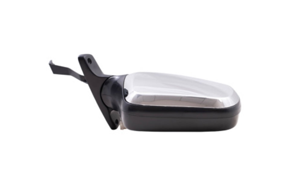 92-96 Ford Bronco F-150 Passenger Side View Mirror Assembly Power Black & Chrome F7TZ17682BAA
