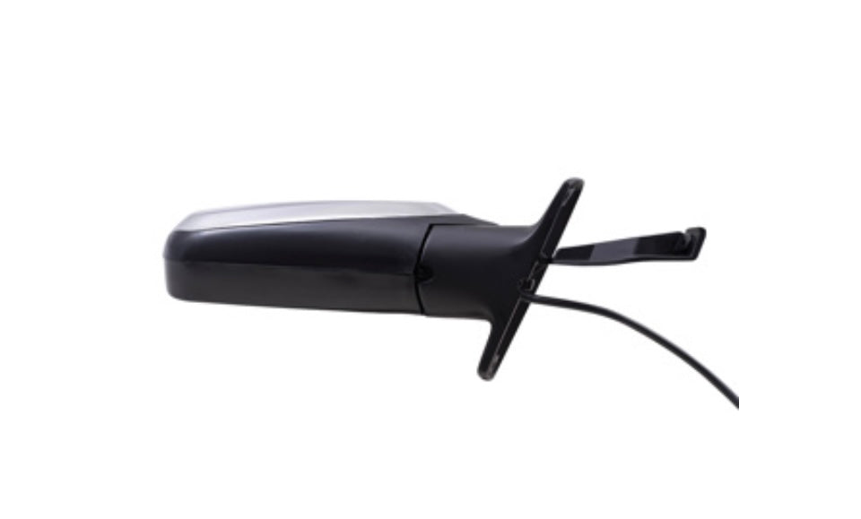92-96 Ford Bronco F-150 Passenger Side View Mirror Assembly Power Black & Chrome F7TZ17682BAA