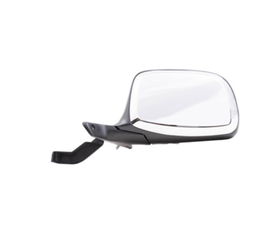 92-96 Ford Bronco F-150 Driver Side View Mirror Assembly Power Black & Chrome F7TZ17683BA