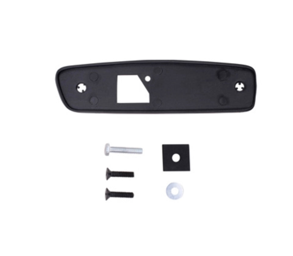 92-96 Ford Bronco F-150 Driver Side View Mirror Assembly Power Black & Chrome F7TZ17683BA
