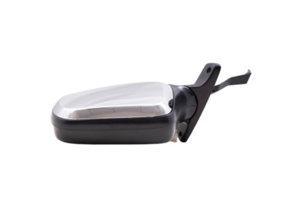 92-96 Ford Bronco F-150 Driver Side View Mirror Assembly Power Black & Chrome F7TZ17683BA