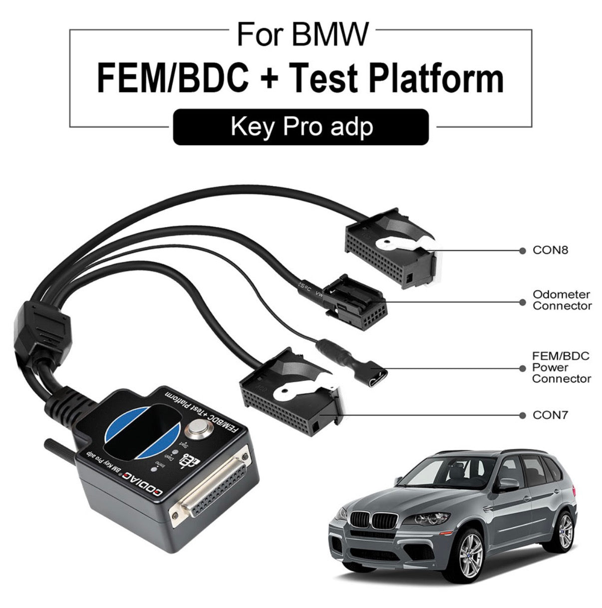 Godiag - GT100+ GT100 Pro Breakout Box Plus BMW CAS1 / CAS2 / CAS3 / CAS4 / FEM/ BDC Test Platform CAS Data Read Write Program All Key Lost