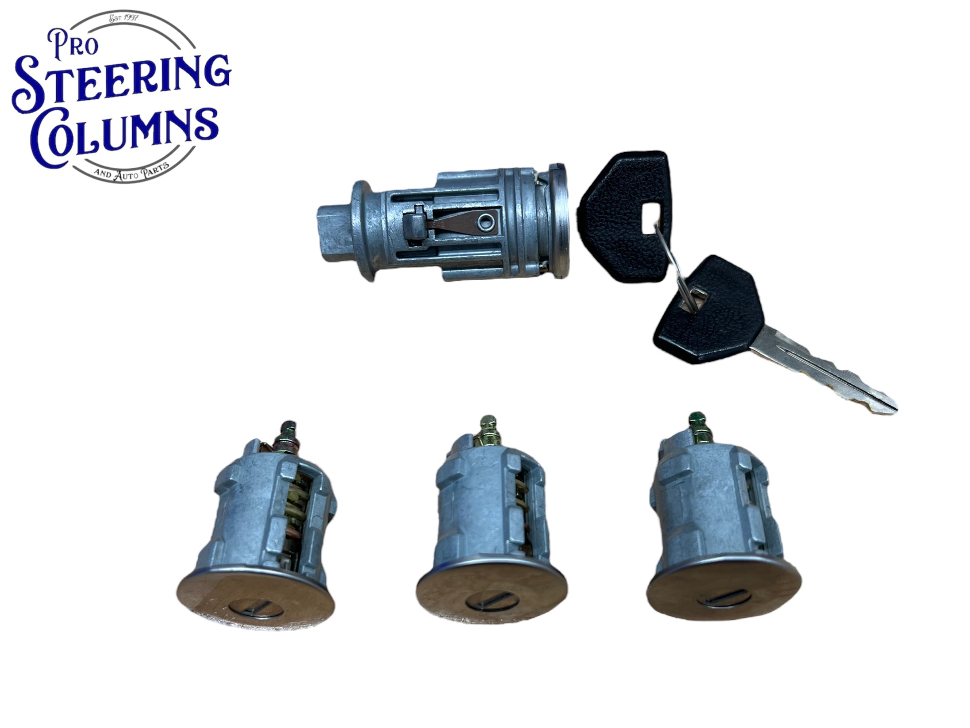 02-06 Jeep Wrangler TJ Ignition & 3 Door Lock Cylinder Set 2 Keys New