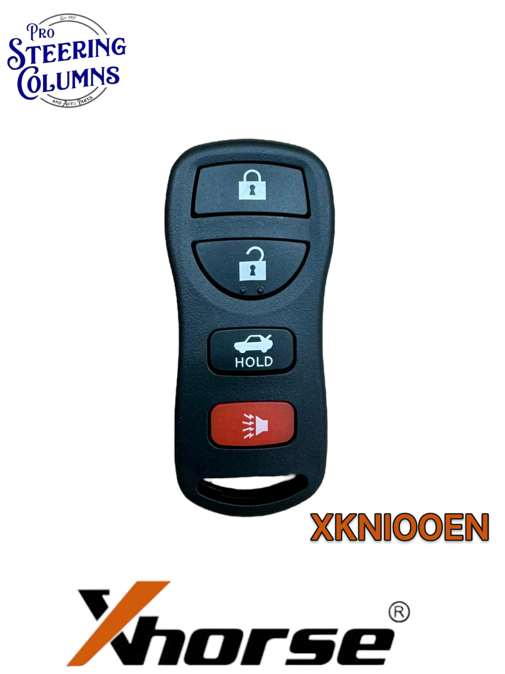 Xhorse Universal Flip Key Remote Nissan Style 4 Button Wired New XKNI00EN