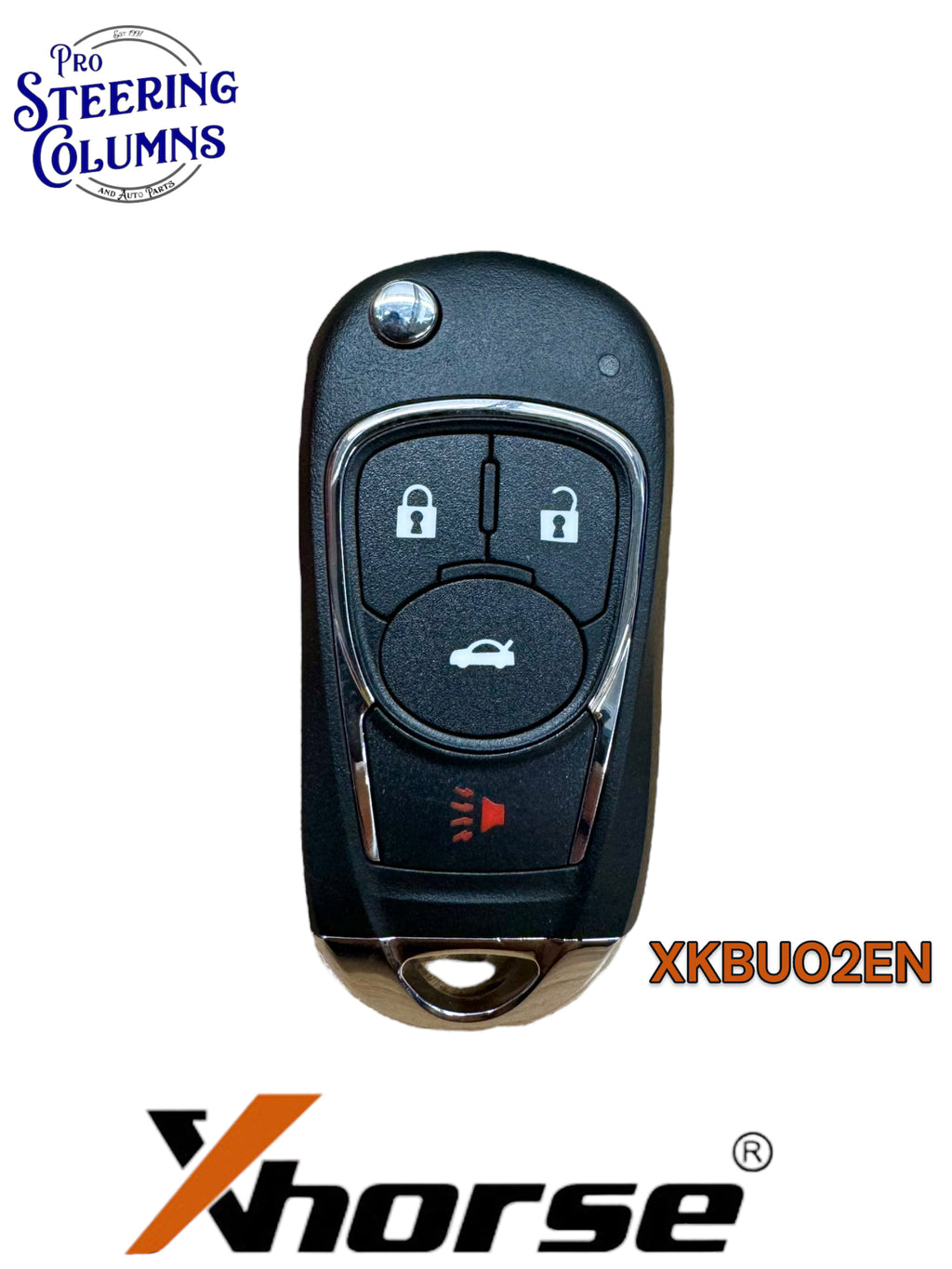 Xhorse Universal Flip Key Remote Buick Style 4 Button Wired New XKBU02EN