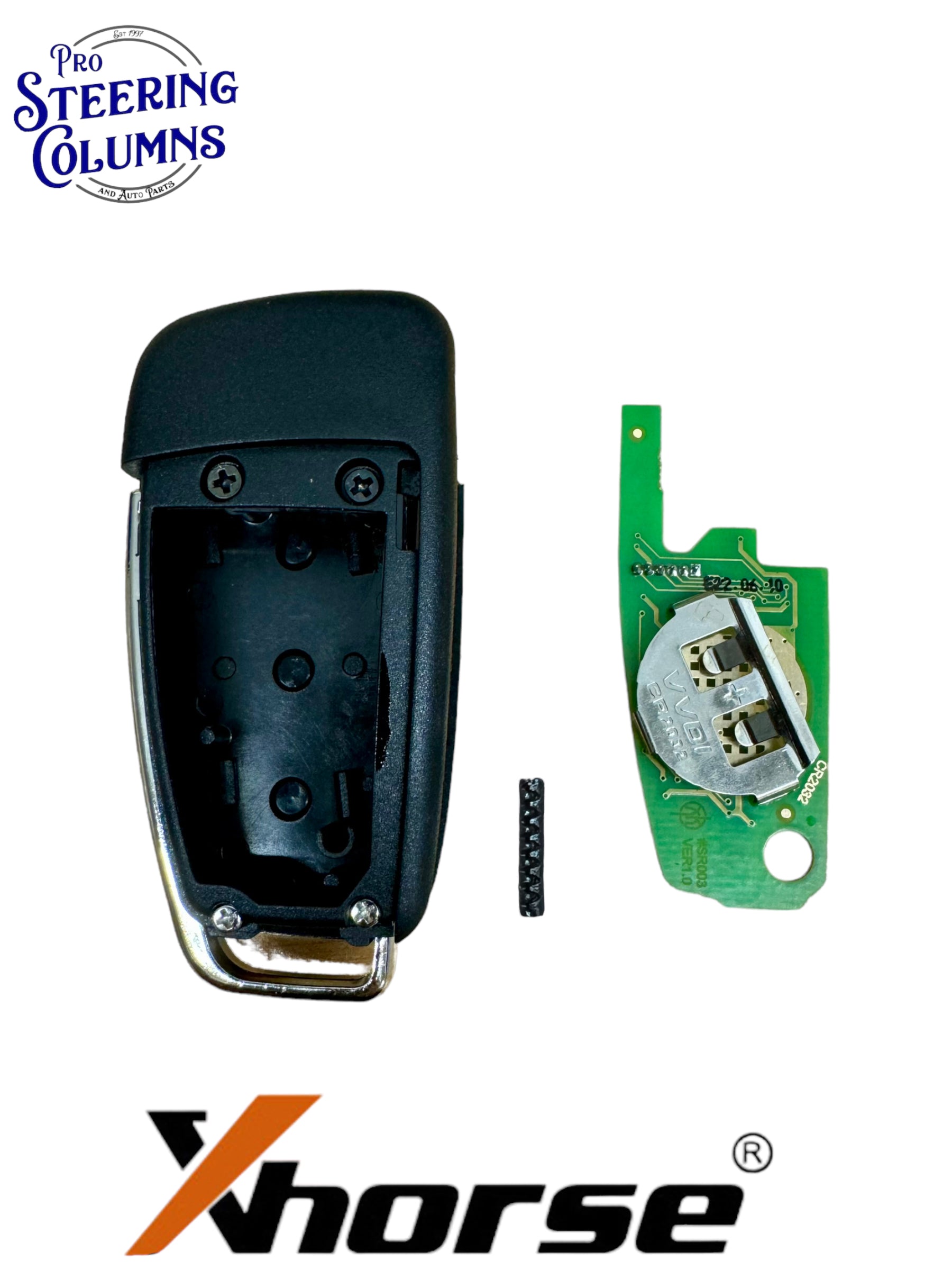 Xhorse Universal Flip Key Remote Audi Style 3 Button Wired New XKA600EN