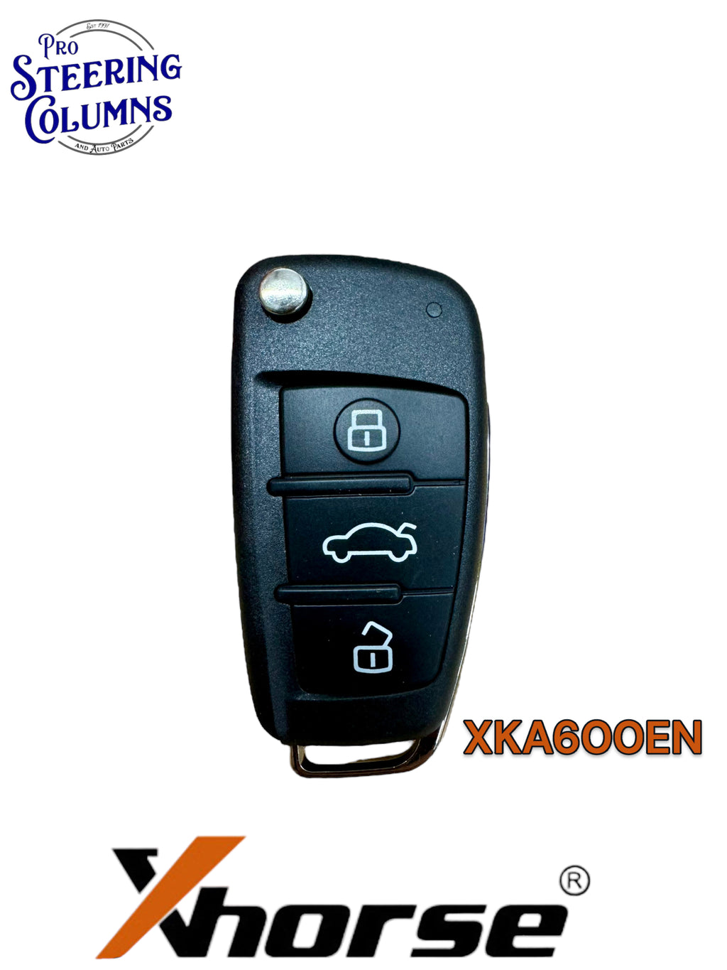 Xhorse Universal Flip Key Remote Audi Style 3 Button Wired New XKA600EN