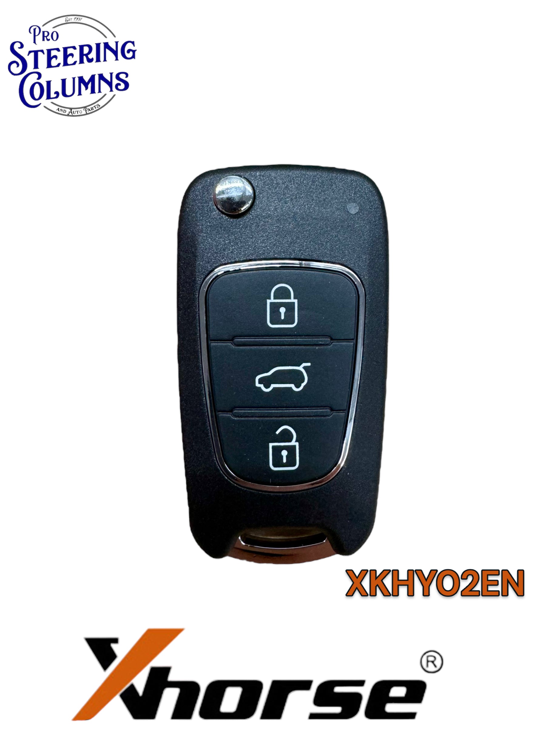 Xhorse Universal Flip Key Remote Hyundai Style 3 Button Wired New XKHY02EN