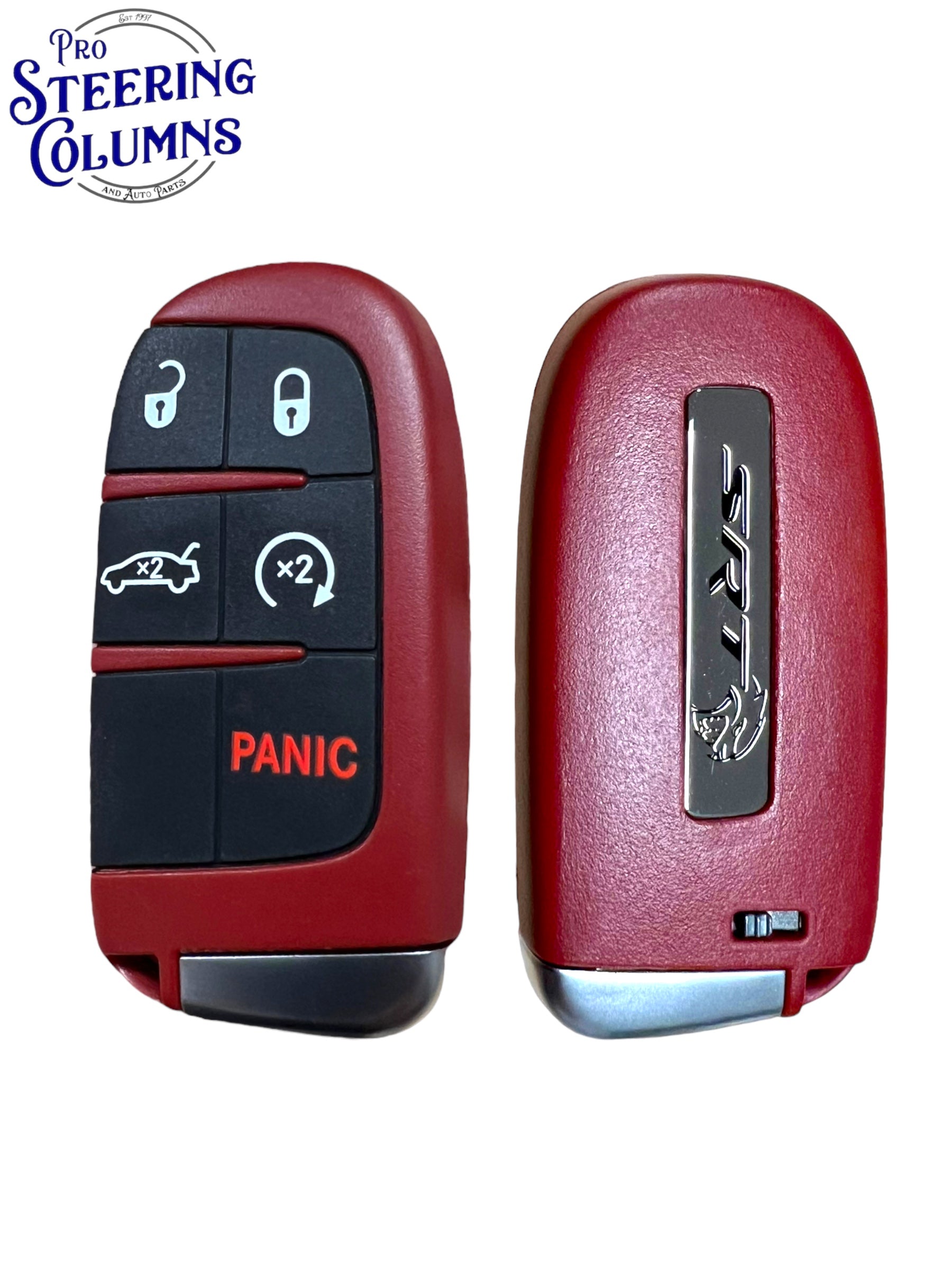 返品専用(リチャード) 2019-2023 Dodge Charger Challenger Proximity Key Fob Red Key SRT Logo