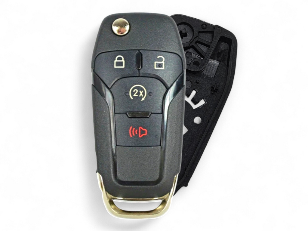 15-24 Ford Flip Key Shell 4-Button FCC: N5F-A08TDA (Aftermarket)