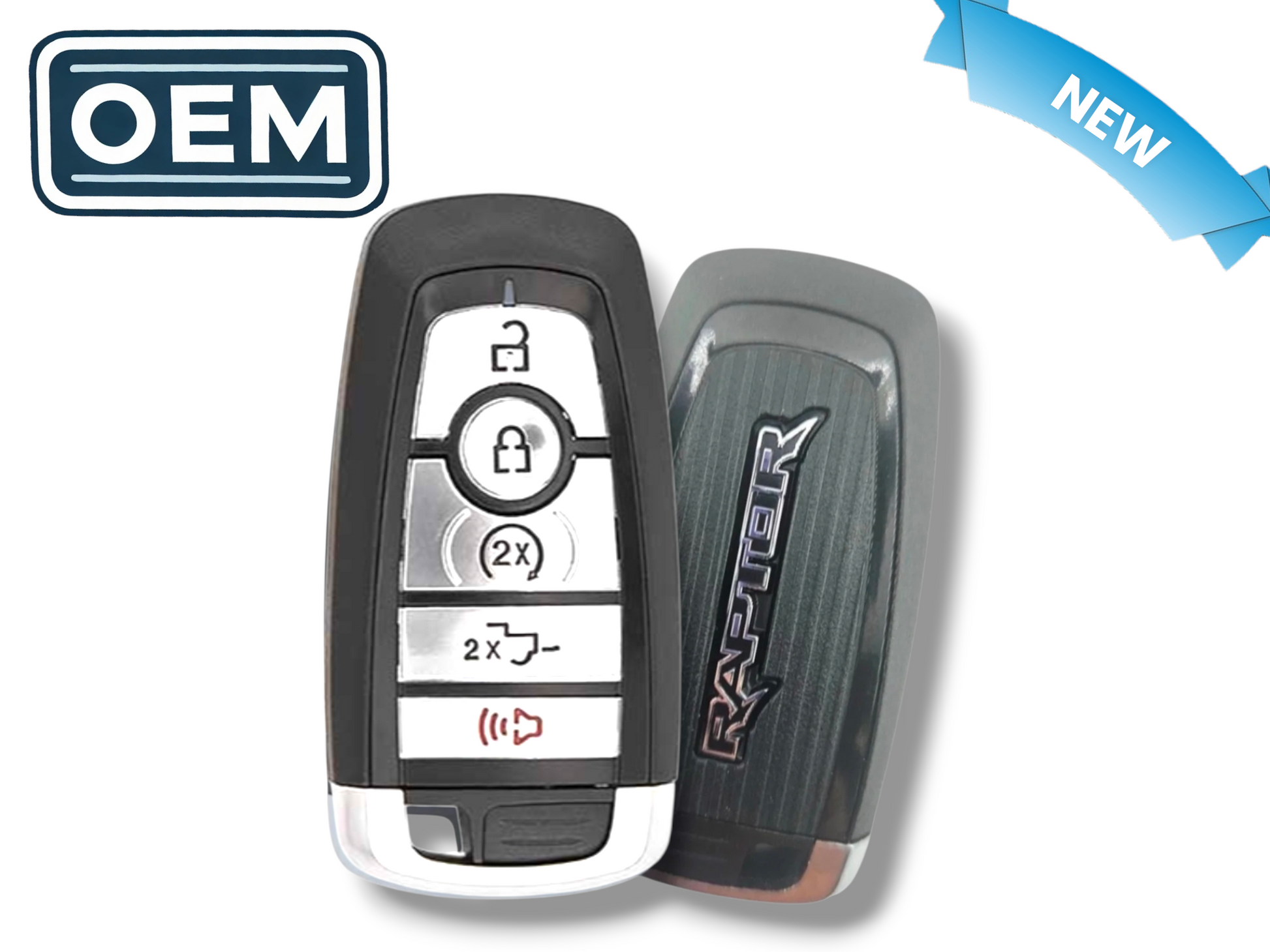 18-23 Ford F-150 Raptor Smart Key 5-Button FCC: M3N-A2C931426 / PN: 164-R8185 (OEM)