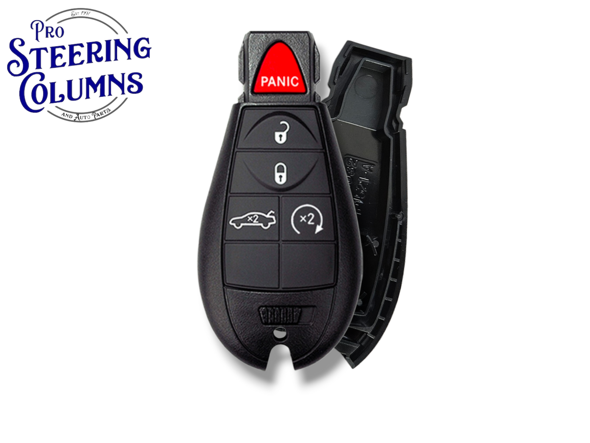 08-19 Chrysler Dodge Jeep VW Fobik Key SHELL 5-Button PN: 68066869 / IYZ-C01C (Aftermarket)
