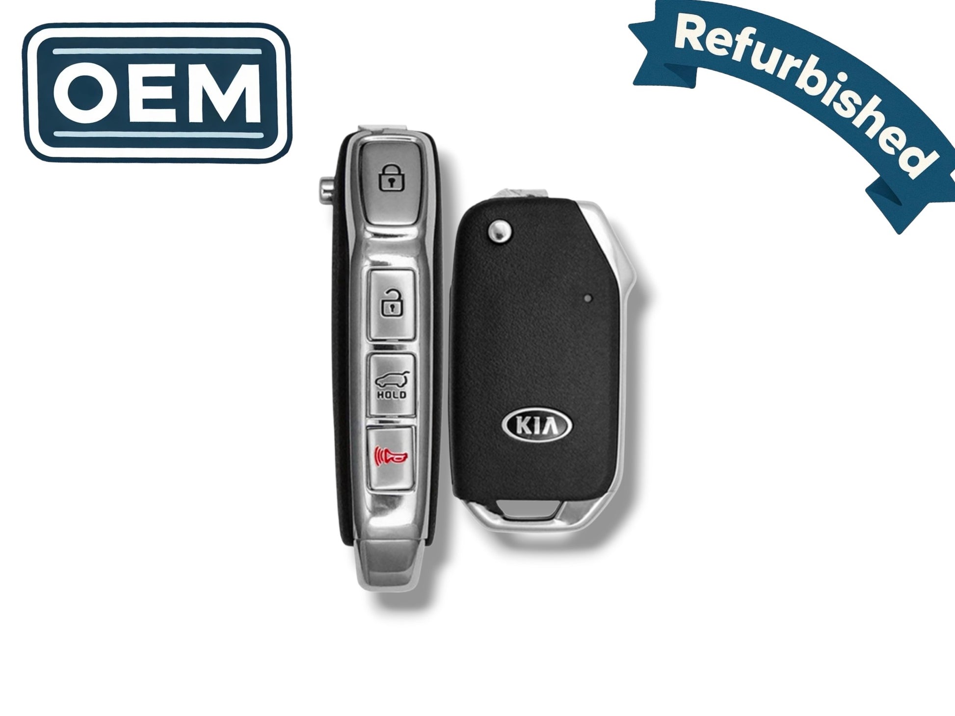 19-21 Kia Soul Flip Key 4-Button PN: 95430-K0000 / SY5SKRGE04 (OEM Refurb)