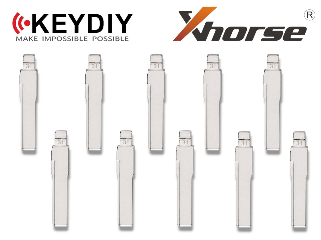10x Xhorse Keydiy Universal Flip Key Remote Key Blades VW HU66