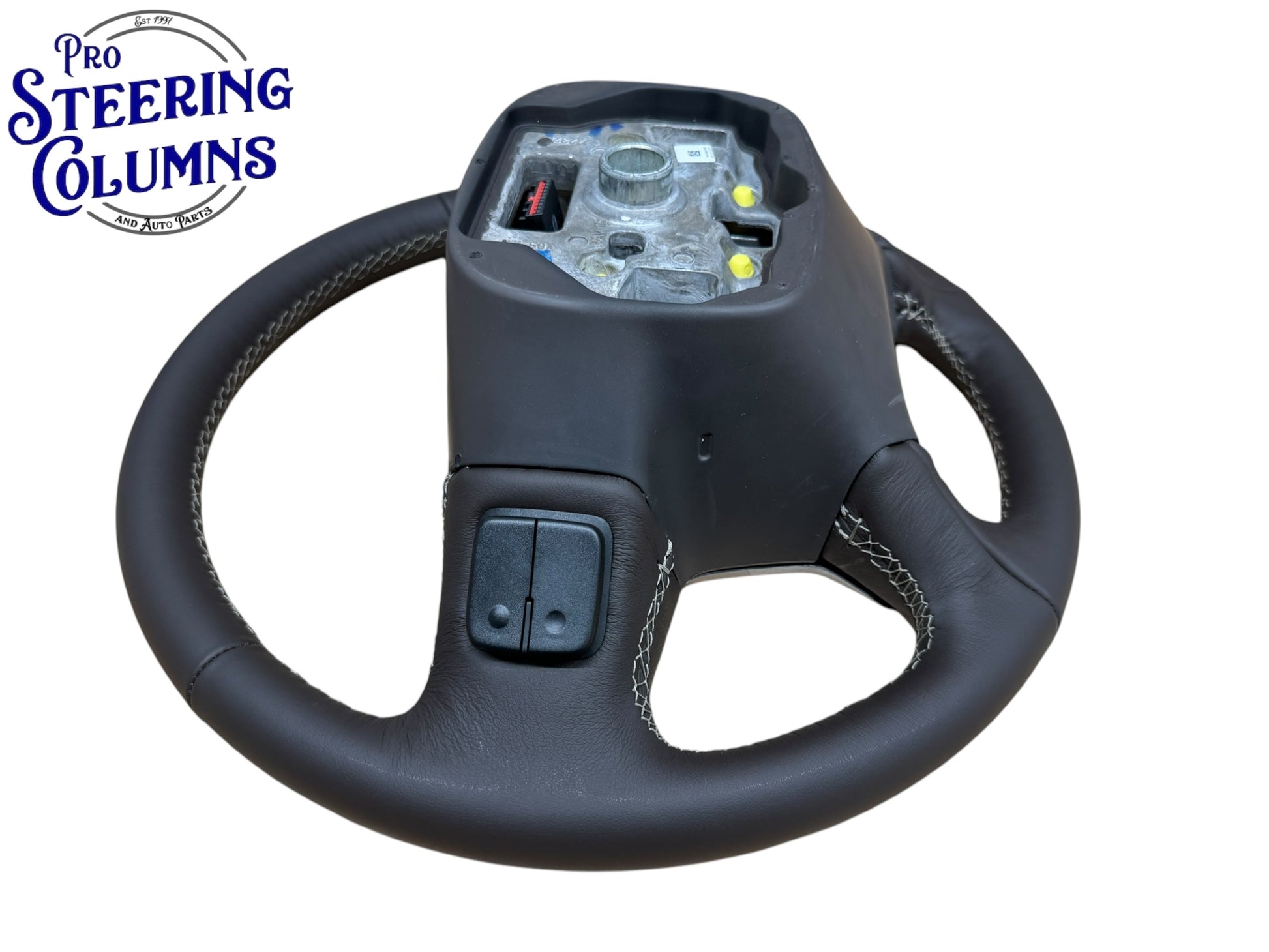 14-19 GM Silverado Sierra Tahoe Suburan Leather Cocoa Brown Steering Wheel New OEM 84483797