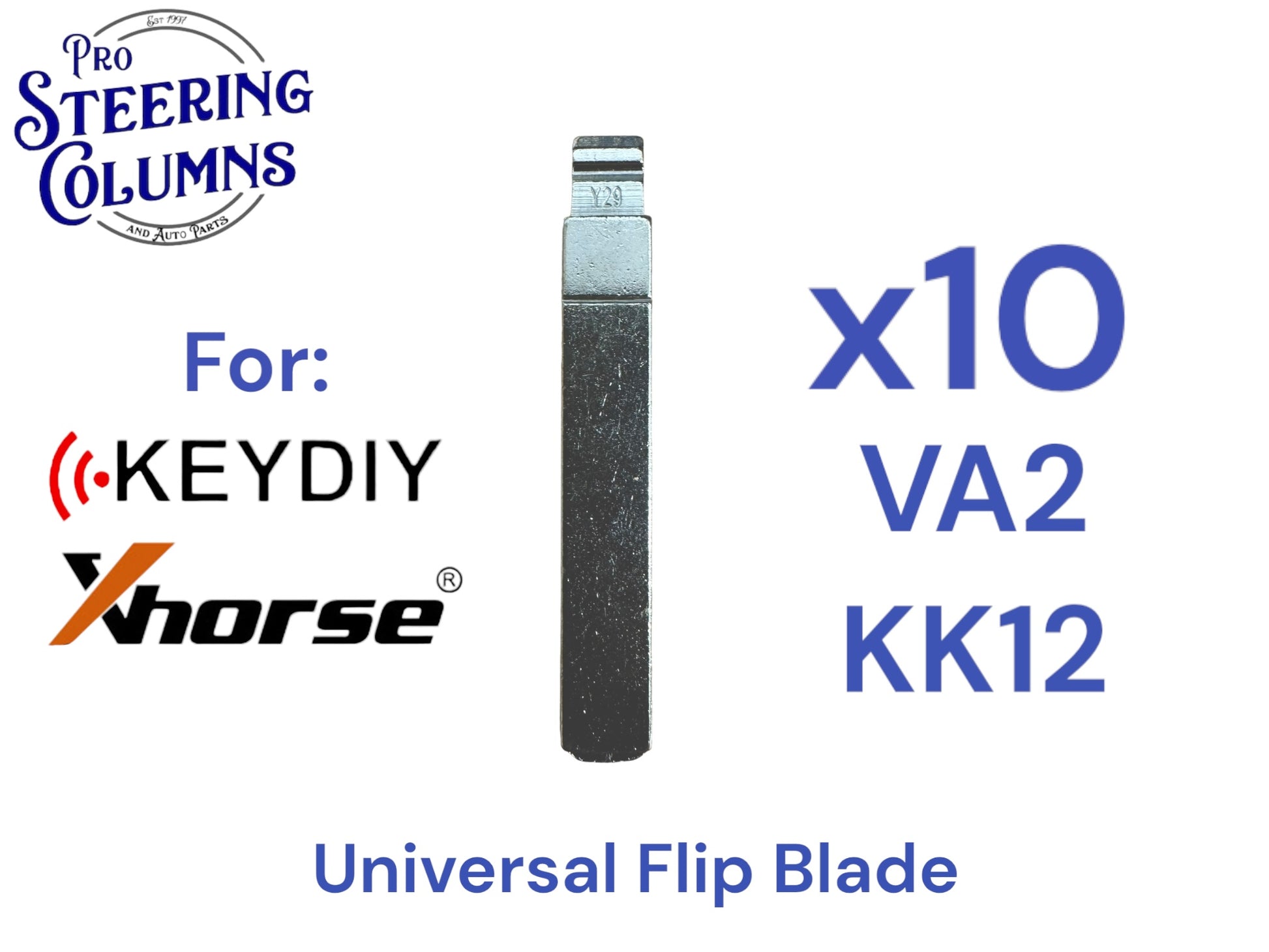 10x Xhorse Keydiy Universal Flip Key Remote Key Blades Kia VA2T KK12