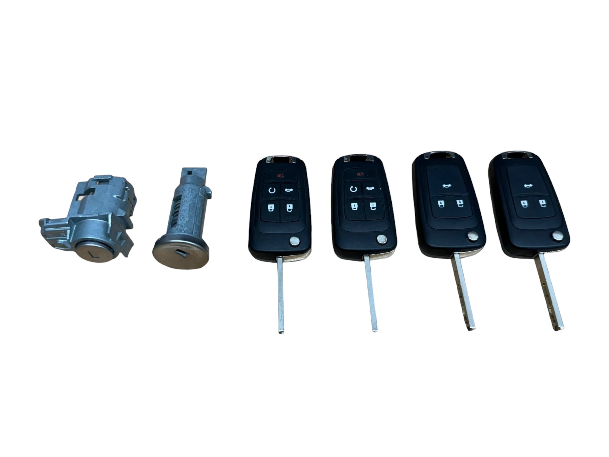 2010-2016 GM Camaro Cruze Ignition & Door Lock Cylinder Set With 4 Remote Keys New