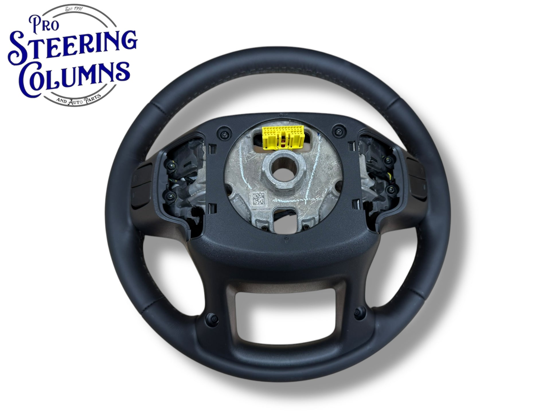 20-22 GM Silverado 1500 2500 3500 Steering Wheel Leather Black Cruise New OEM 84946350