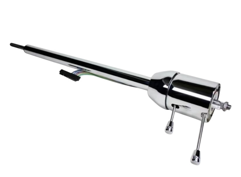 Ididit - 63-66 Corvette Tilt Floor Shift Steering Column Retrofit - Chrome - 1120770020