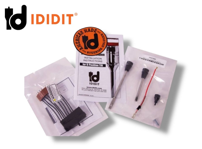 Ididit - 67-68 A-Body Camaro Firebird Chevelle Tilt Floor Shift Steering Column Black - 1120680051