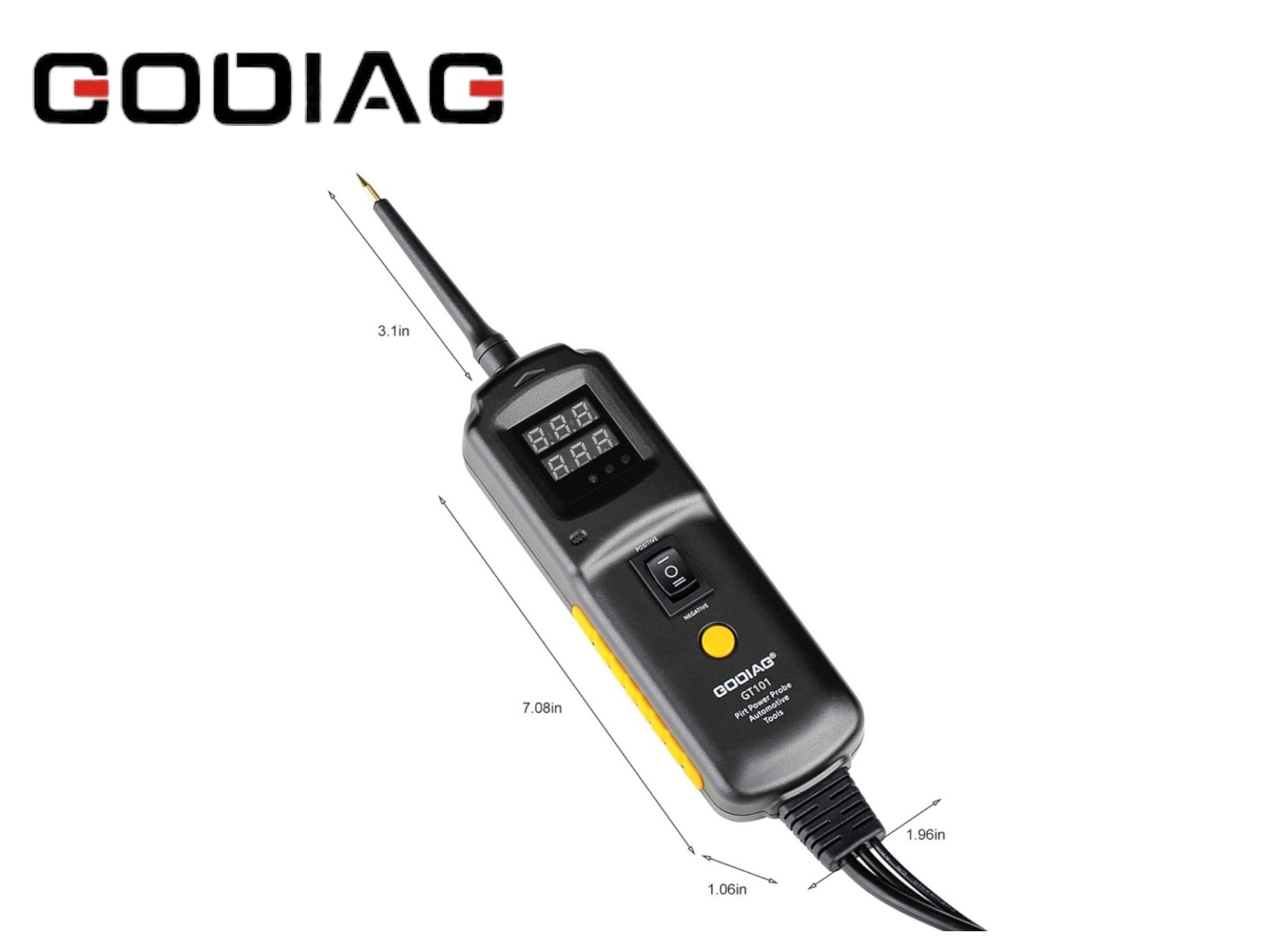 Godiag - GT101 - Circuit Tester Power Circuit Probe Relay Tester with Fuel Injector Cleaning and Testing