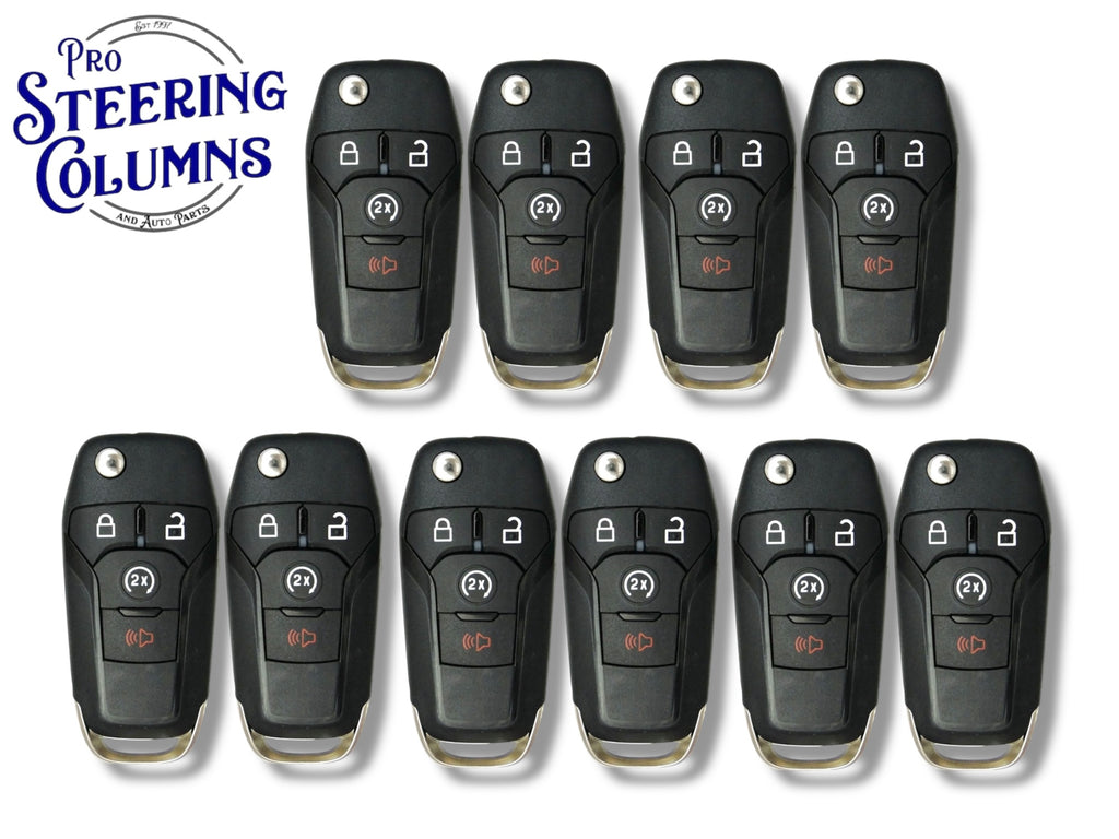 15-24 Ford Flip Key 4-Button N5F-A08TDA / PN: 164-R8134 (Aftermarket) (10 Pack)