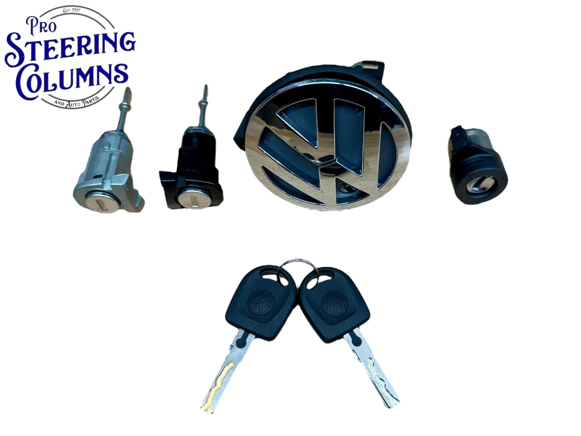 1999-2005 VW Jetta Ignition Door & Trunk Lock Cylinder Set New