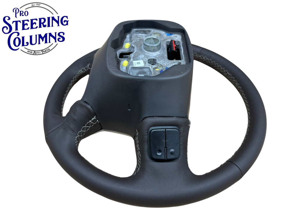 14-19 GM Silverado Sierra Tahoe Suburan Leather Cocoa Brown Steering Wheel New OEM 84483797