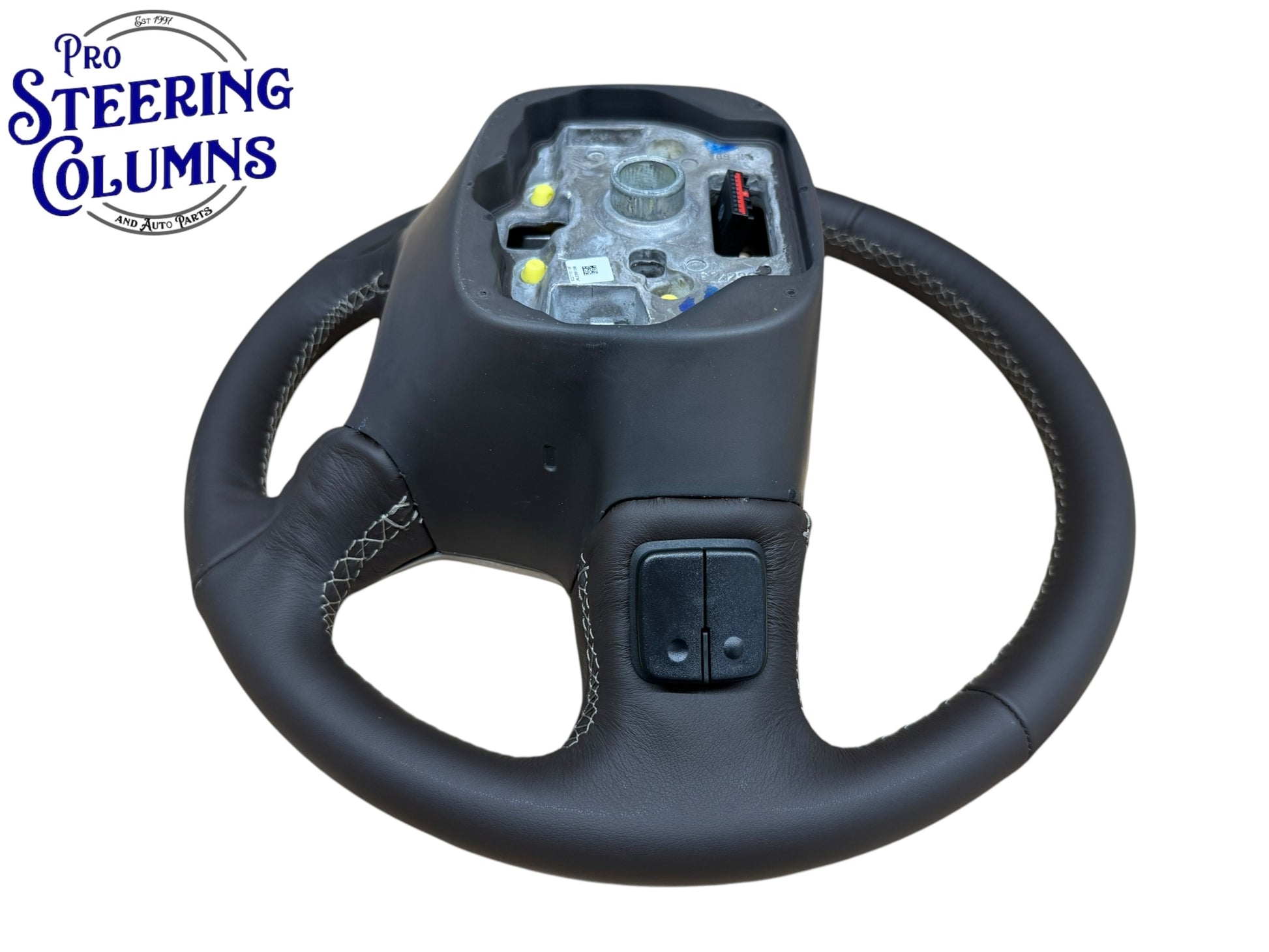 14-19 GM Silverado Sierra Tahoe Suburan Leather Cocoa Brown Steering Wheel New OEM 84483797