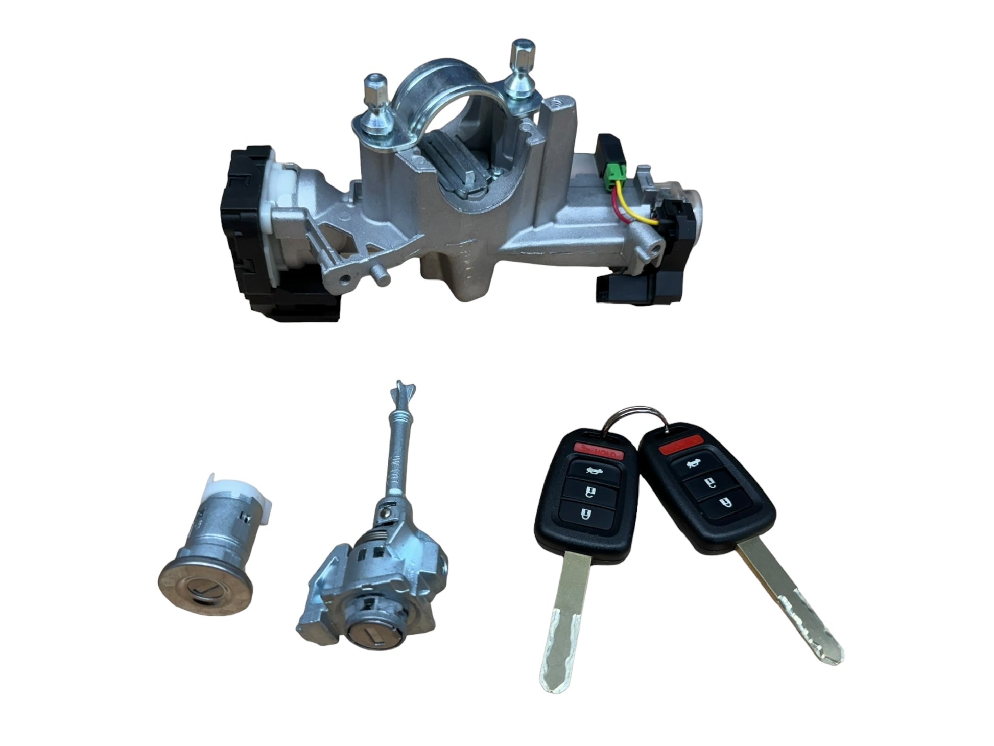 2014-2015 Honda Civic Ignition & Door Lock Cylinder Set With 2 Keys Shells New 06351-T0A-951