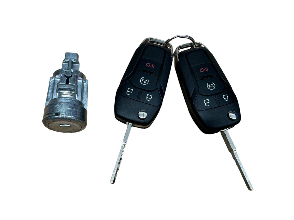 15-20 F-150 F-250 F-350 Expedition Ignition Lock Cylinder 2 Remote Keys 4 Button New FL3Z-11582-B