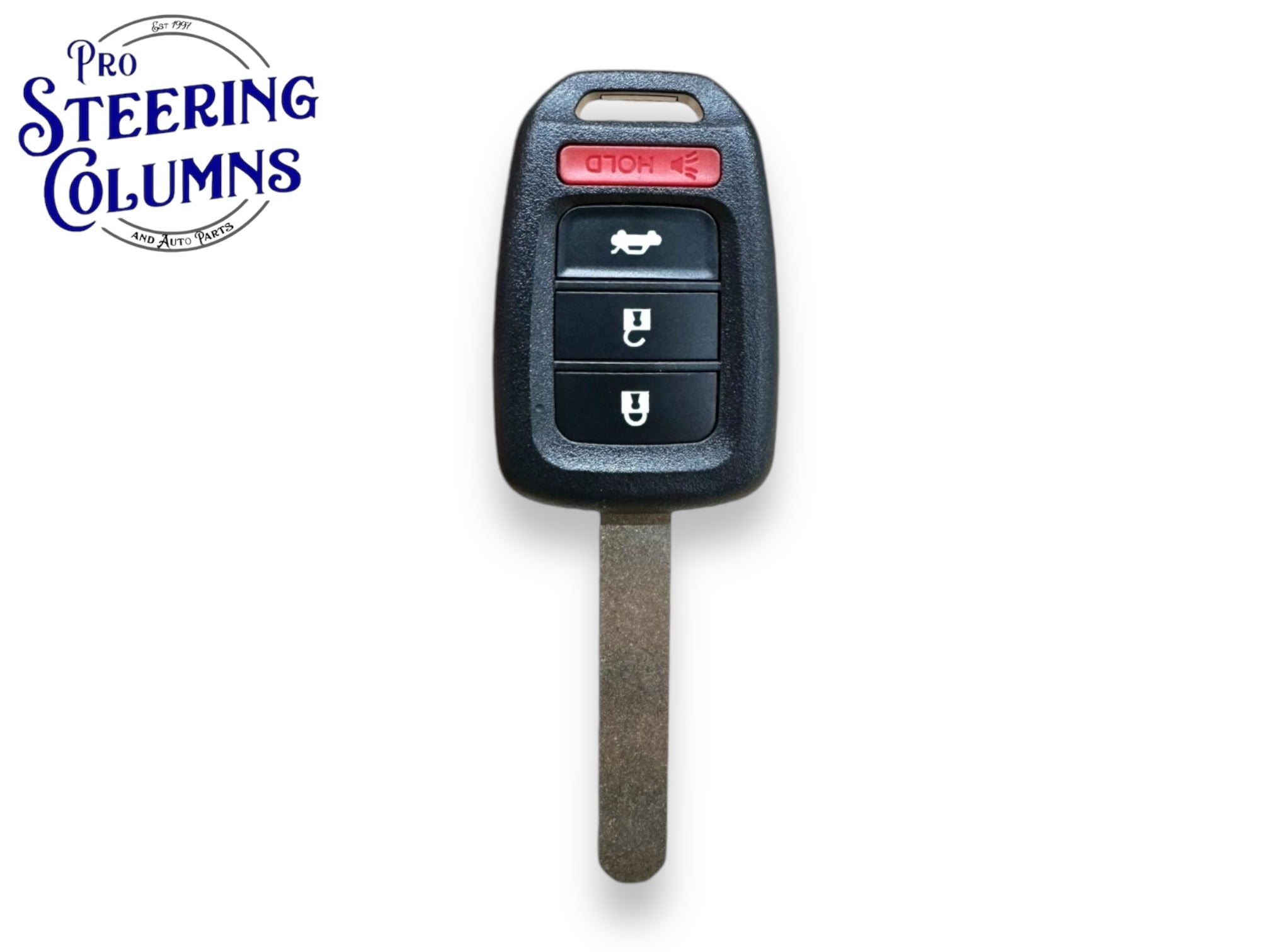 Honda OEM Electronics Remote Head Key Fob - 4 Button, Uncut Blade, For Accord Civic (MLBHLIK6-1TA / 35118-T2A-A60)