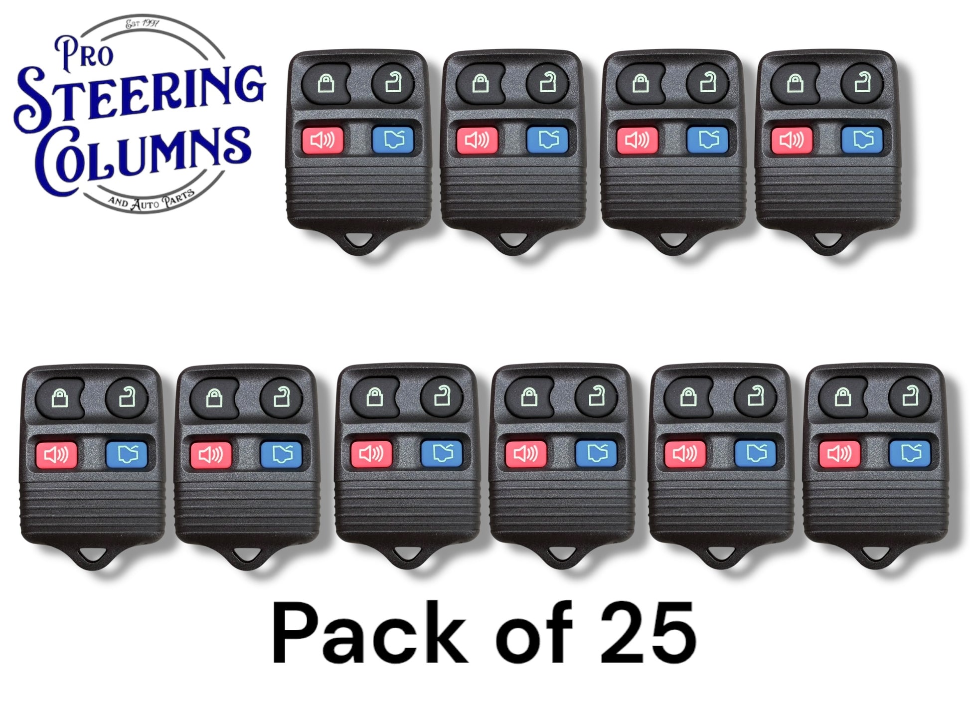 98-14 Ford Lincoln Mercury 4-Button Keyless Entry Remote New CWTWB1U311 (25 Pack)