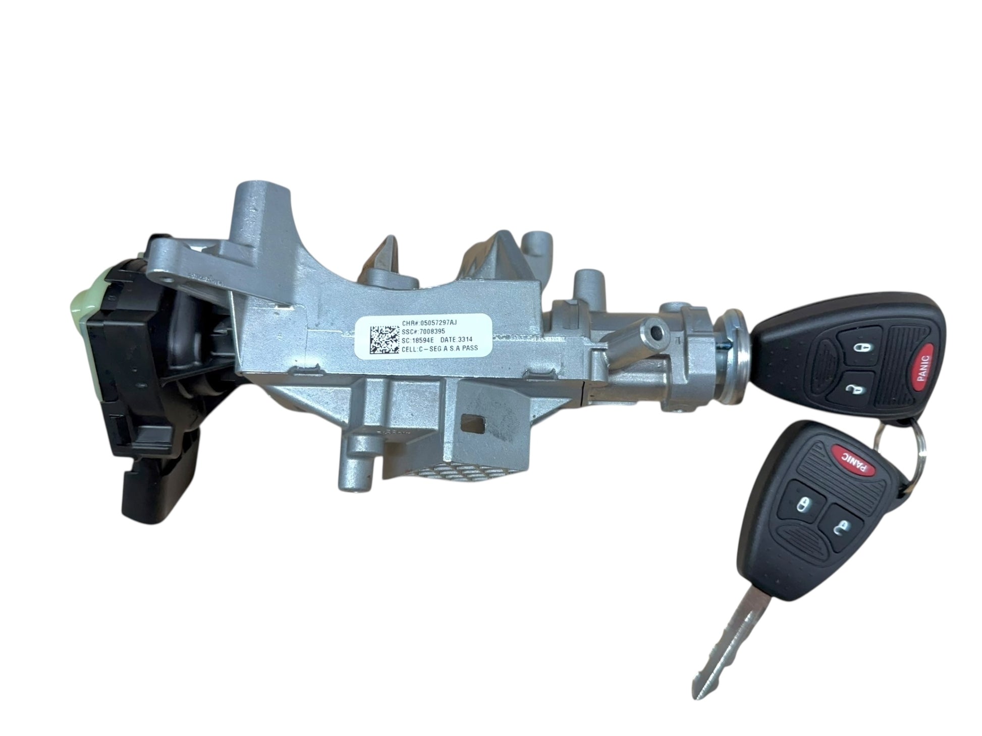 06-18 Chrysler Dodge Jeep Ignition Lock Assembly With 2 Remote Keys 3-Button New 68054822AB