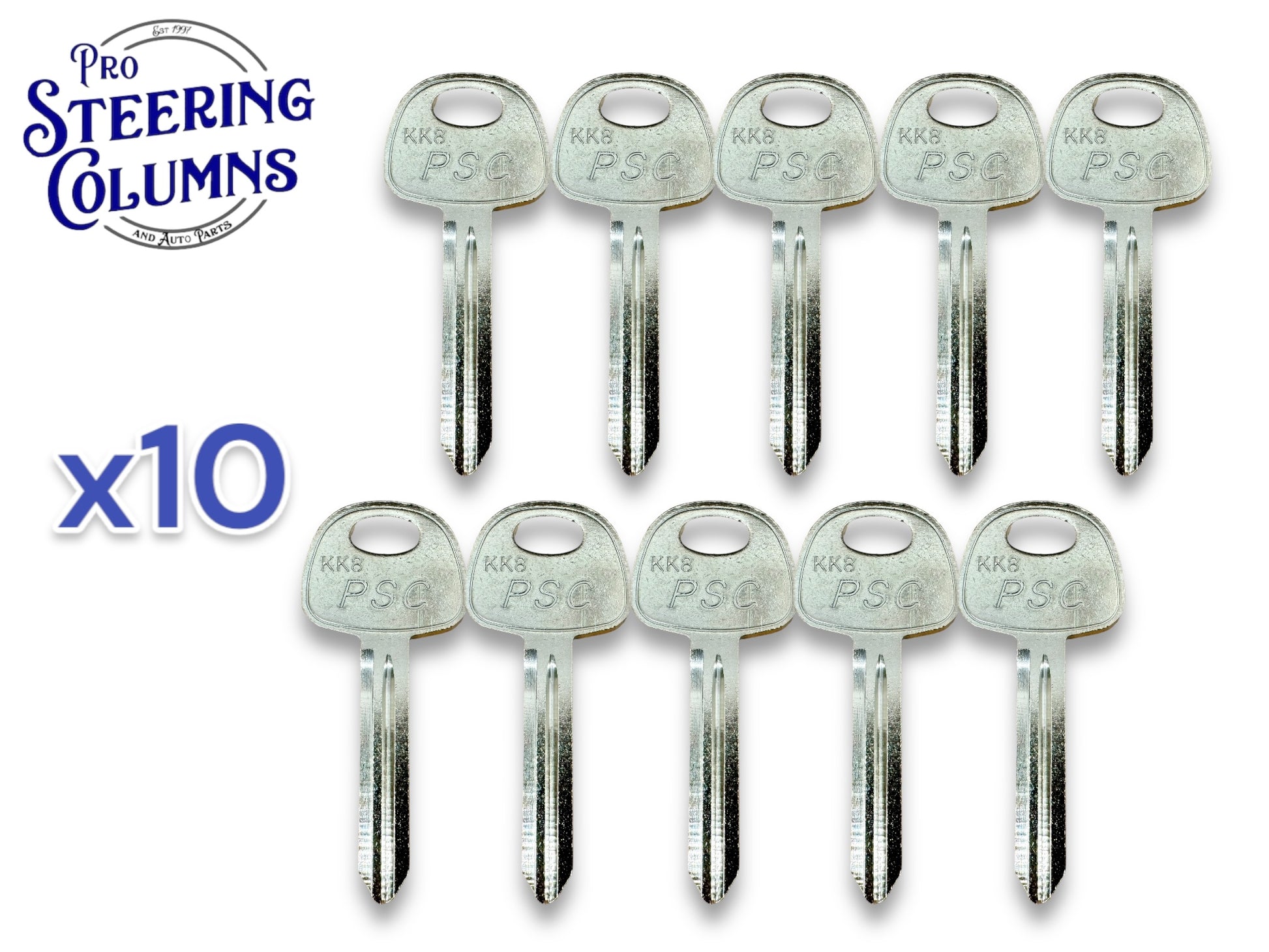 KK8 Kia Metal Key Blank New (10 Pack)