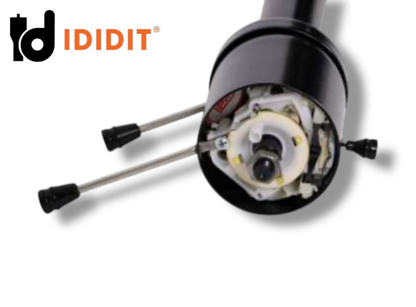 Ididit - 65-69 Mustang Tilt Floor Shift Steering Column Black Retrofit - 1120690051