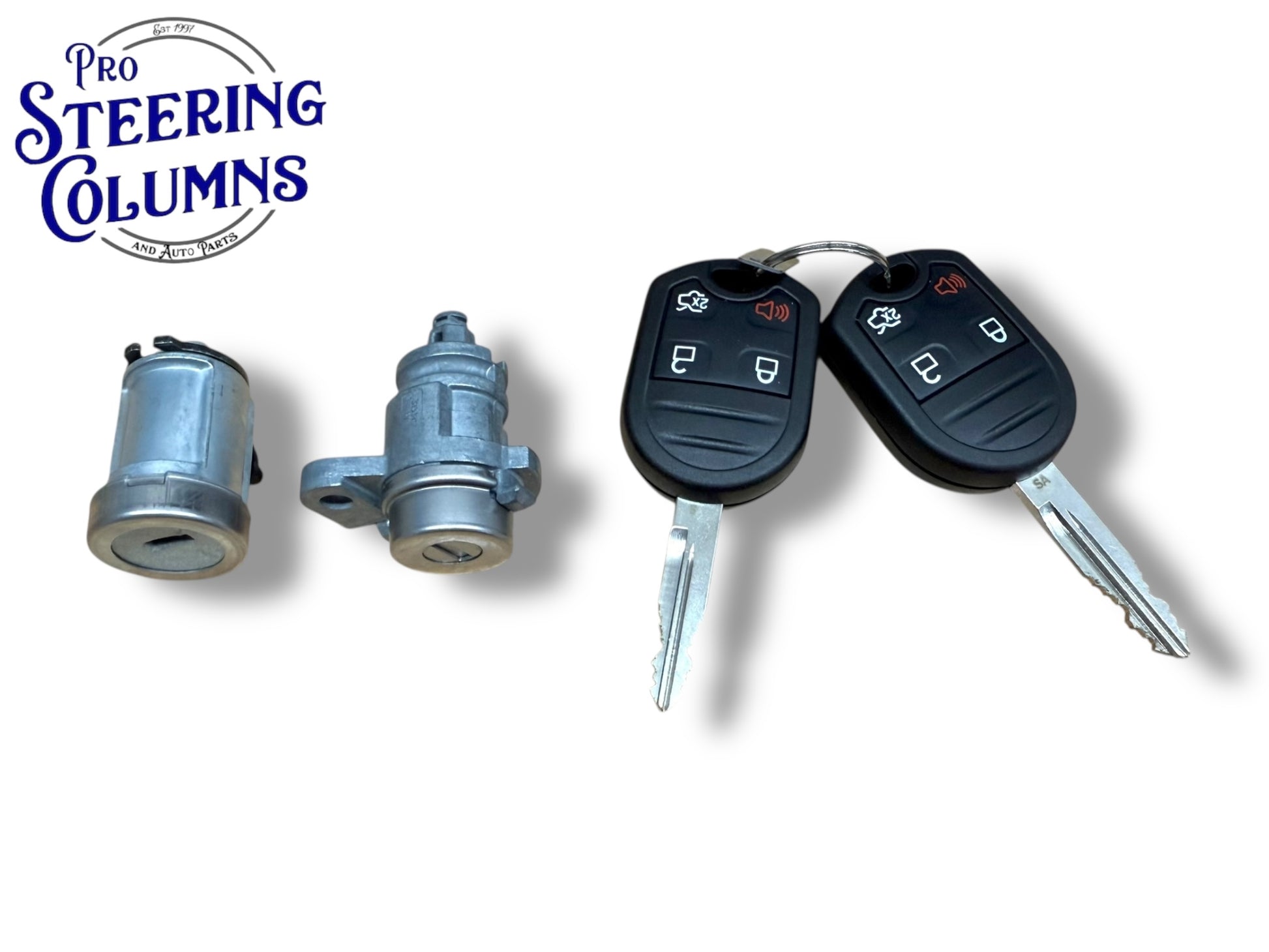 05-14 Ford Mustang Ignition & Door Lock Cylinder Set With 2 Remote Keys New