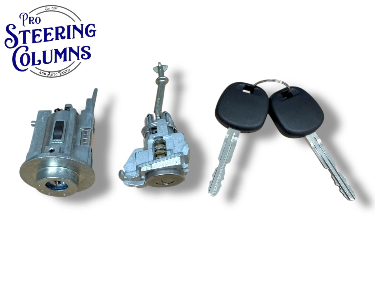 03-06 Toyota Camry Ignition & Door Lock Cylinder Set 2 Chip Keys New (