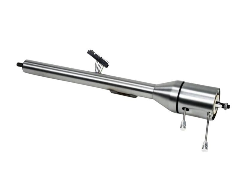 Ididit - 67-68 Camaro Chevelle GTO Tilt Floor Shift Steering Column Retrofit Paintable Steel - 1120680010