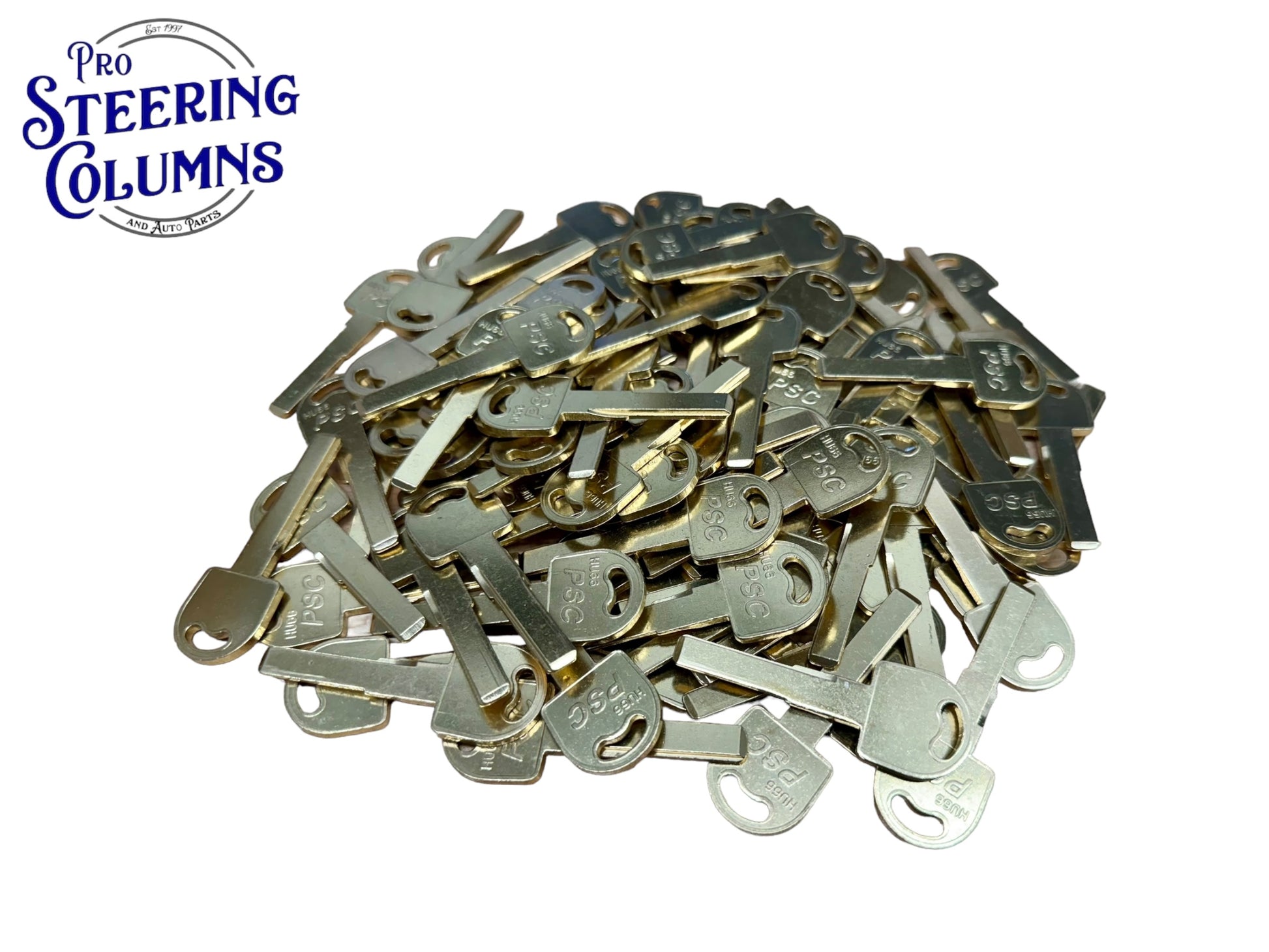 HU66 Audi VW Porsche Metal Key Blank High Security Test Blade (50 Pack)